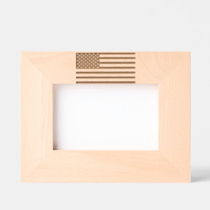 American Flag Etched Frames USA Patriotic