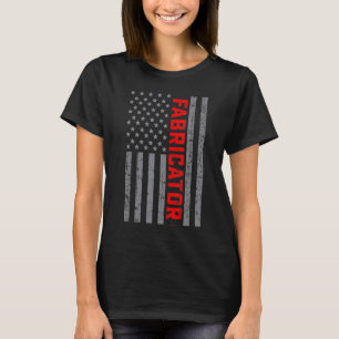 American Flag Fabricator US Flag Vintage For Men D T-Shirt