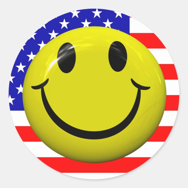 American Flag Face Stickers (Front)