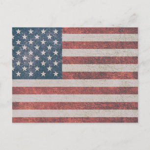 AMERICAN FLAG FADED POSTCARDS