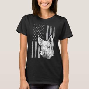 American Flag Farmer Men Women Chicken Lover T-Shirt