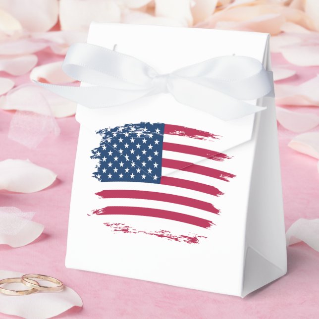 American flag favour box (Wedding)