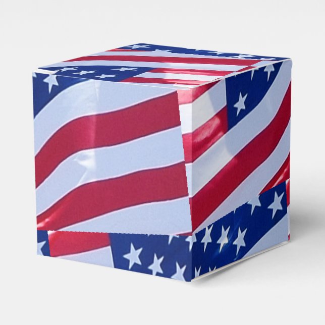 American Flag Favour Box (Front Side)
