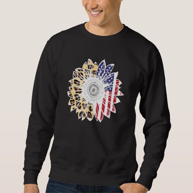 American Flag Firework Director American Sweatshirt (Front)