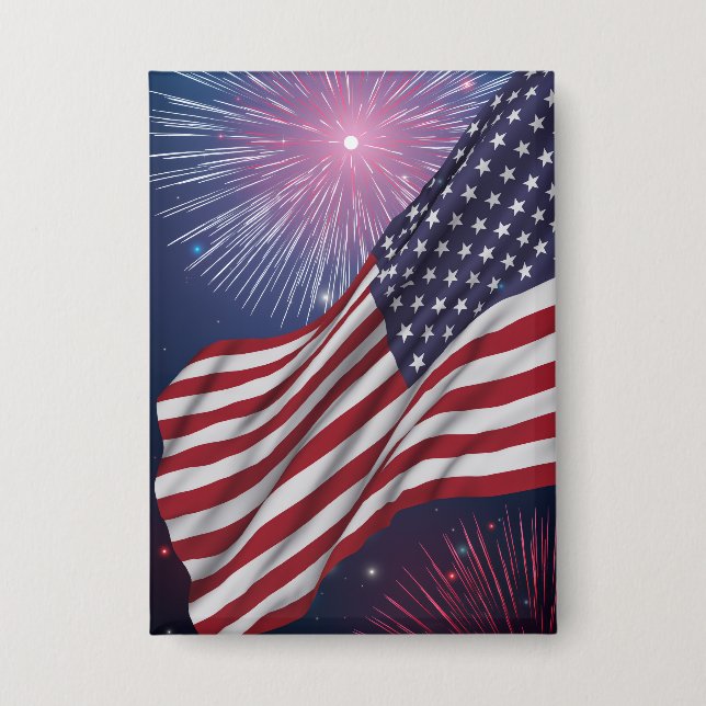 American Flag & Fireworks (Front)