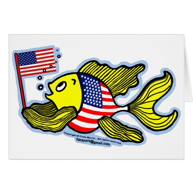 American Flag Fish (Front Horizontal)