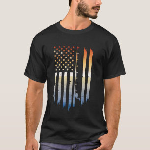American Flag Fish Shirt - Patriotic Fishing T-Shi