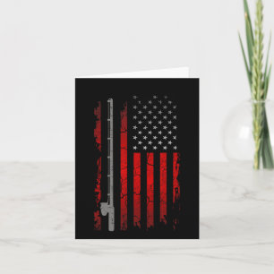 American Flag Fishing Apparel - Fishing  Card