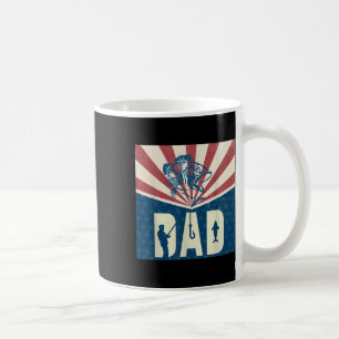American Flag Fishing Fisherman Dad Coffee Mug