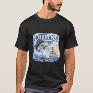 American Flag Fishing Mens USA 4th of july funny T-Shirt