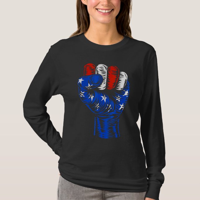 American Flag Fist T-Shirt (Front)