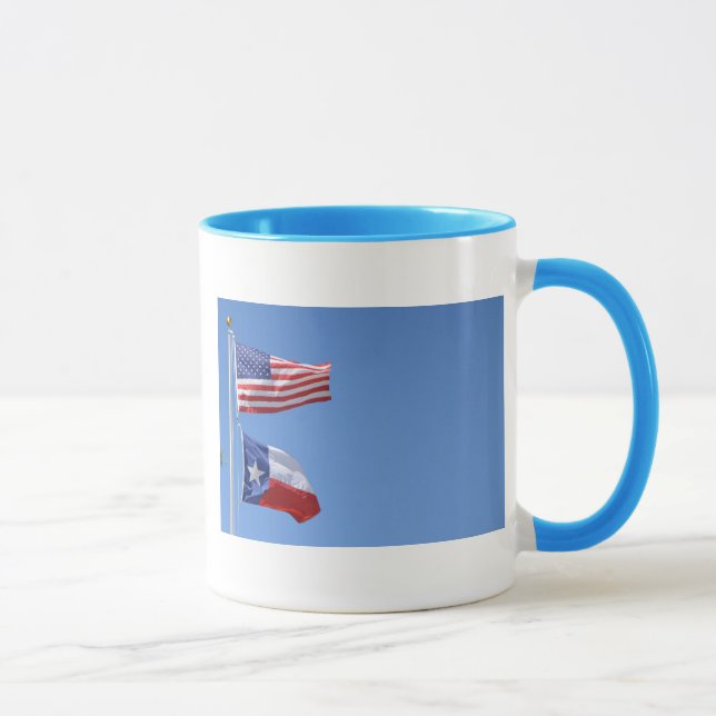 American Flag Flags Texas Stars Stripes Mug (Right)