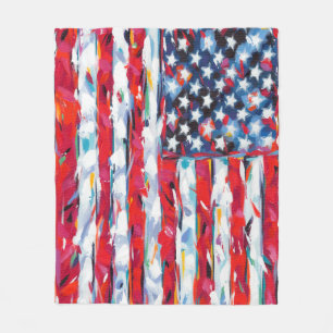 American Flag Fleece Blanket