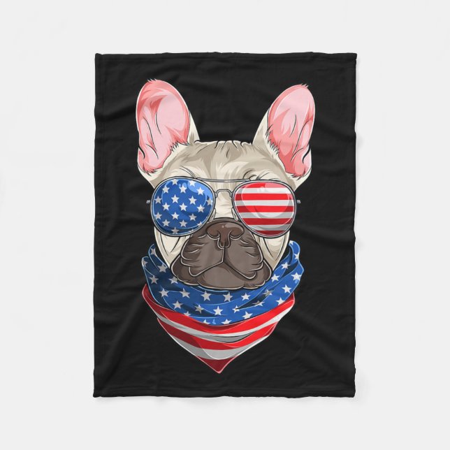 American Flag  Fleece Blanket (Front)