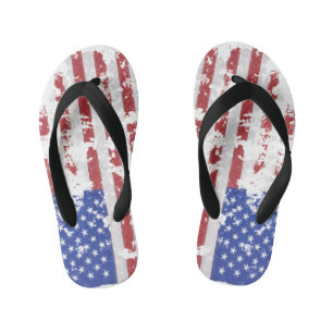 American Flag Flip Flops