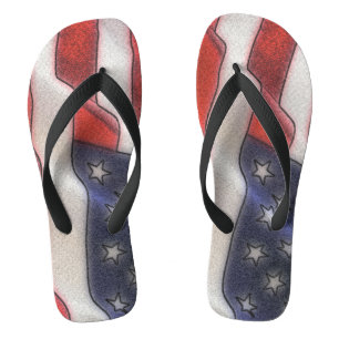 American Flag Flip Flops