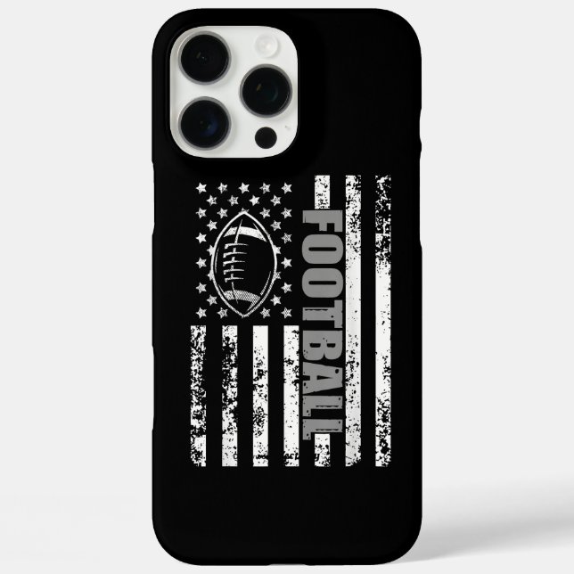 American Flag football Patriotic football Case-Mate iPhone Case (Back)