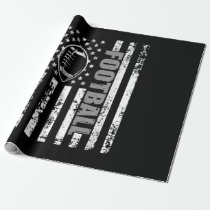 American Flag football Patriotic football Wrapping Paper