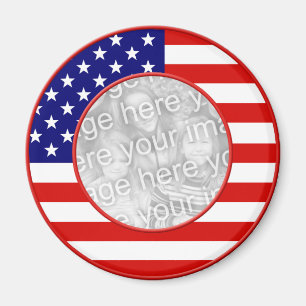 American Flag Frame Magnet