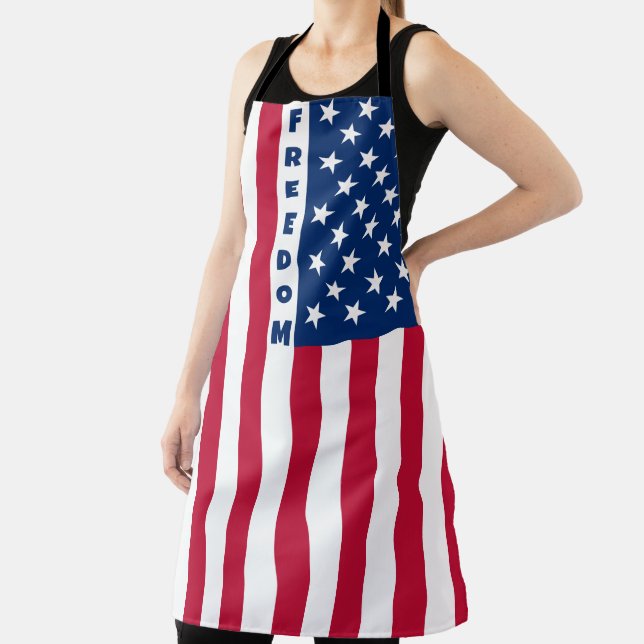 American Flag Freedom - vertical Apron (Insitu)