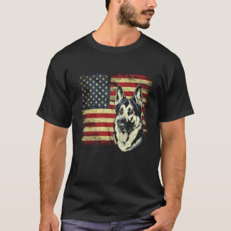 American Flag German Shepherd Tshirt Dog Lover Pat