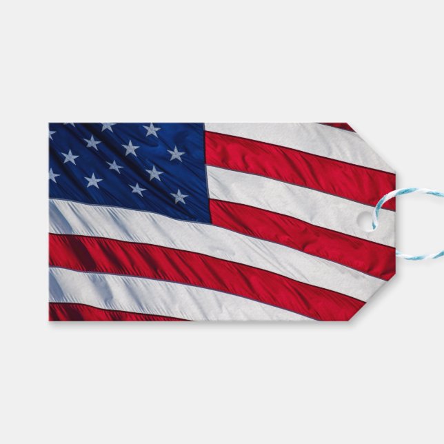 American Flag Gift Tags (Front (Horizontal))
