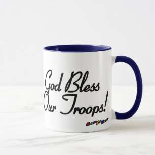 American Flag - God Bless Our Troops! Mug