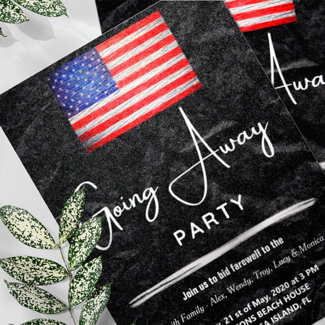 American Flag Going Away Party| Military Invitation (Creator Uploaded)