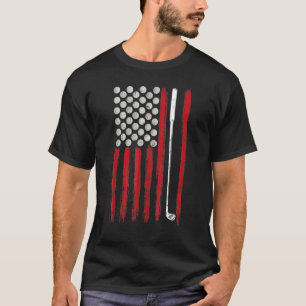 American Flag Golf 4th Of July Golfing T-Shirt