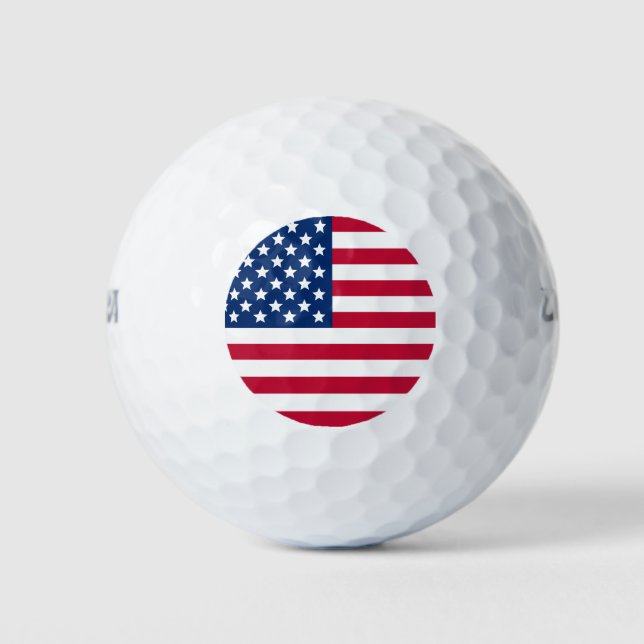American Flag Golf Balls (Front)
