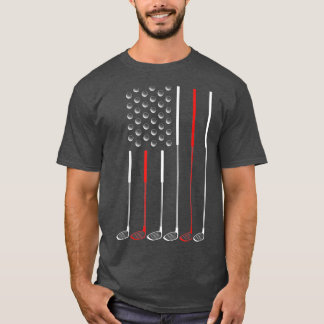 American Flag Golf Clubs Golf Stick Flag Gift 1 T-Shirt
