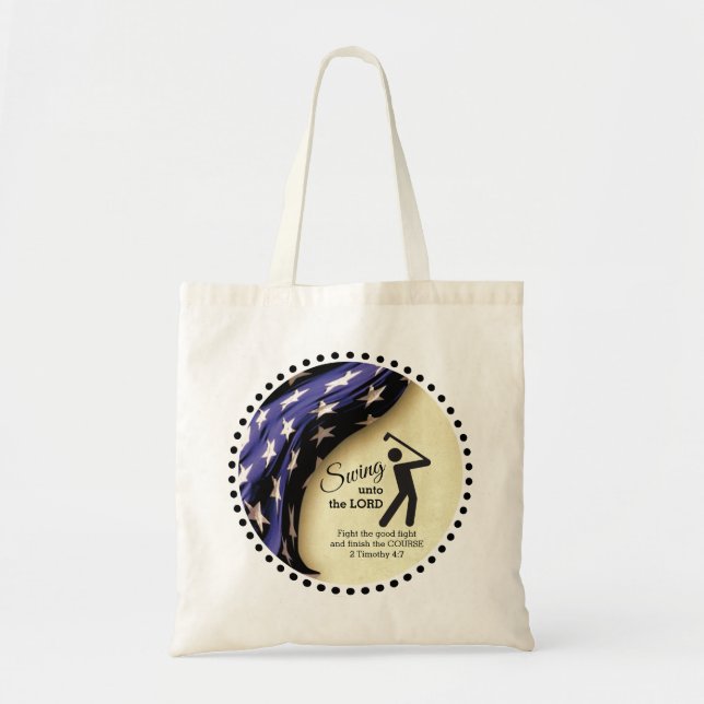 American Flag Golf  Tote Bag (Front)