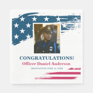 American Flag Graduation Party Napkins
