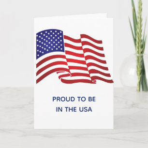 American Flag Greeting Card