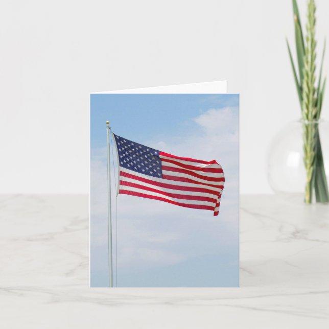 American Flag Greeting or Notecard  #2 (Front)