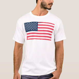 American Flag Grunge USA Flag Patriotic Mens Kids T-Shirt