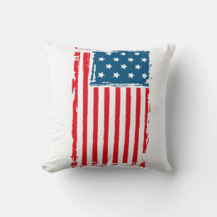 American Flag Grunge Vintage Tshirt Cushion