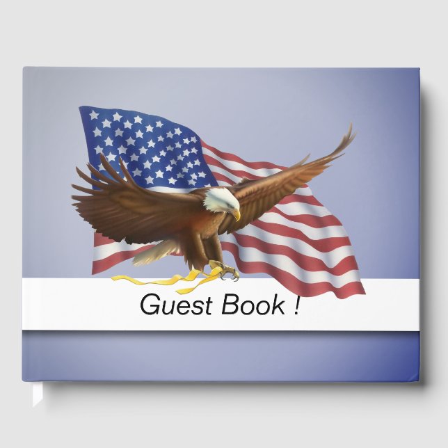 American Flag Guest Book (Front)