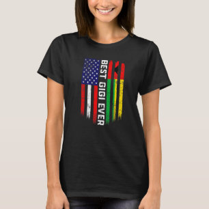 American Flag & Guinea Bissau Flag Best Gigi Ever T-Shirt