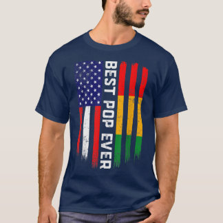 American Flag & Guinea Flag Best Pop Ever  T-Shirt