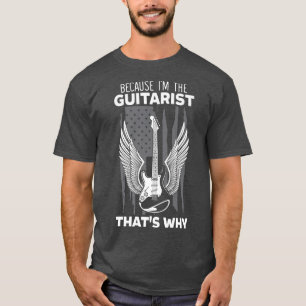American Flag Guitar Patriotic Guitarist 4 T-Shirt