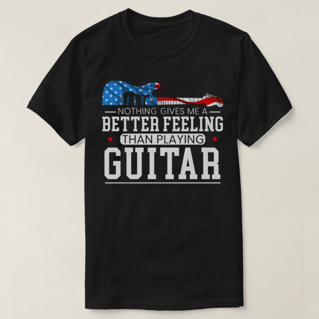 American Flag Guitar Patriotic Guitarist   7 T-Shirt (Design Front)