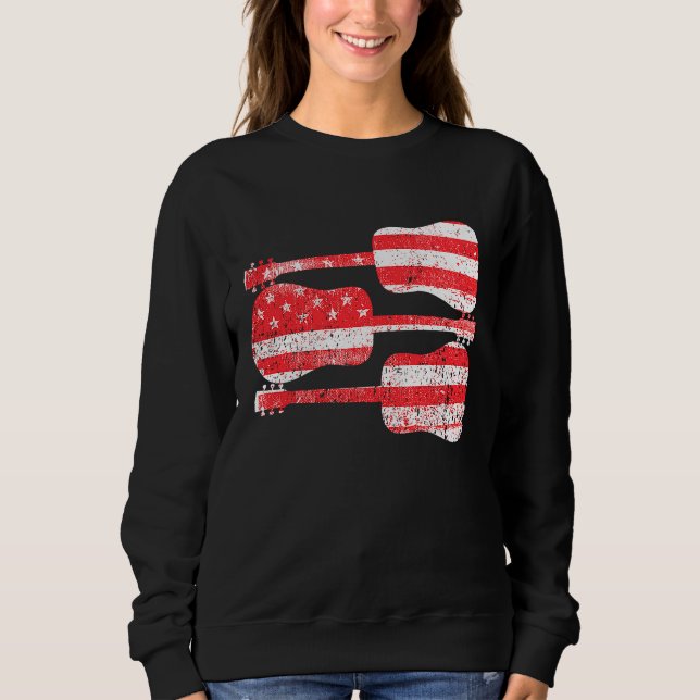 American Flag Guitars Sweatshirt (Front)