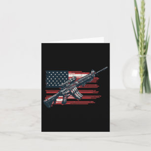 American Flag Guns 1st Of July Guns Independence D Card