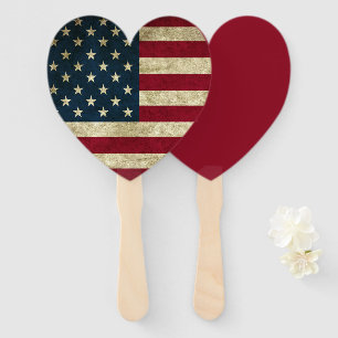 American Flag Hand Fan