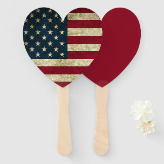 American Flag Hand Fan
