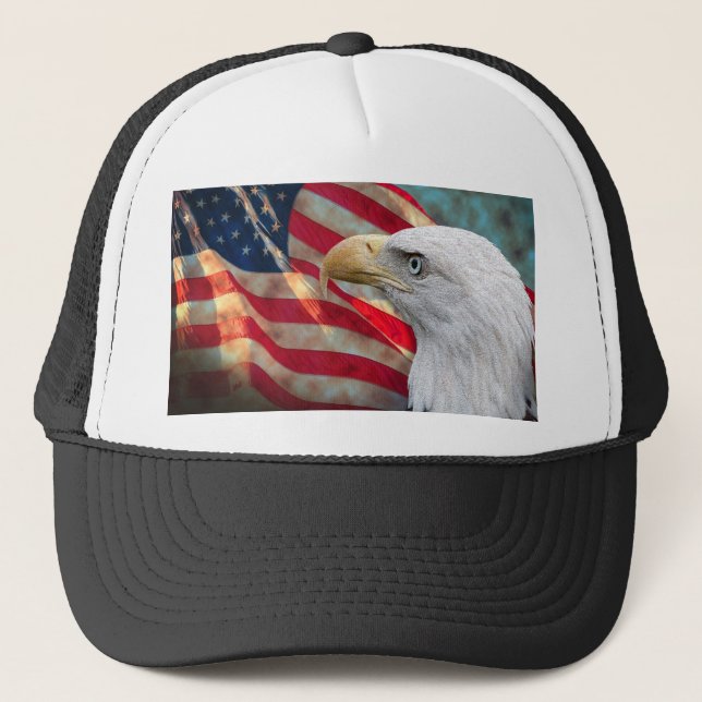 American Flag Hat with Eagle (Front)