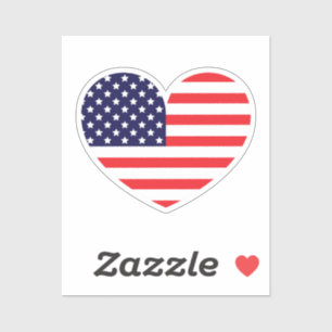 American Flag Heart