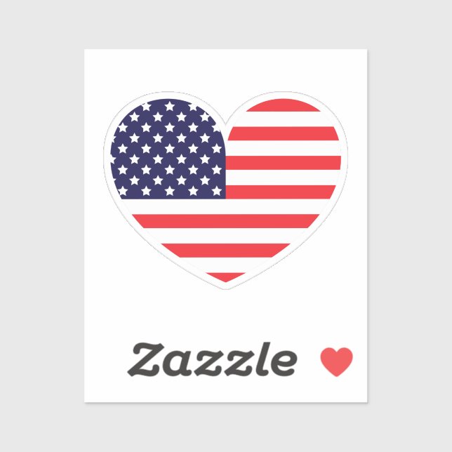 American Flag Heart (Sheet)