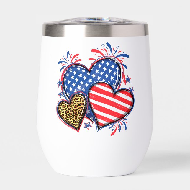 American Flag Heart Leopard Sublimation-64210 (Front)